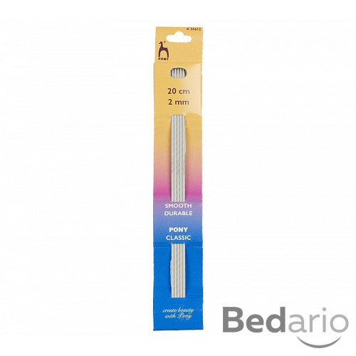 Jehlice ponožkové - 5ks/sada - 2 mm / 20 cm délka