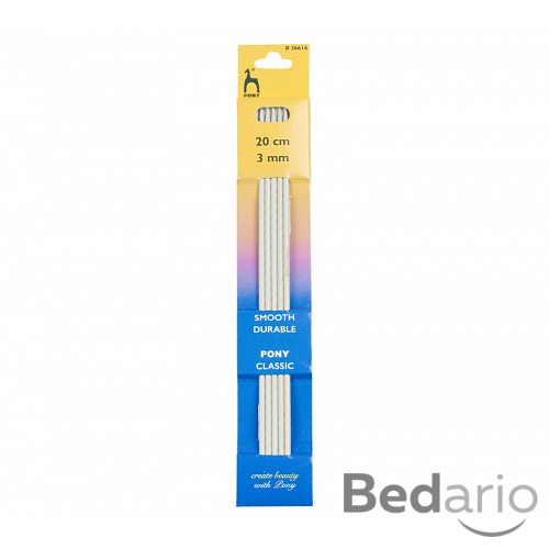 Jehlice ponožkové - 5ks/sada - 3 mm / 20 cm délka