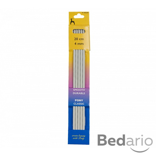 Jehlice ponožkové - 5ks/sada - 4 mm / 20 cm délka