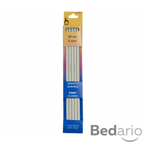 Jehlice ponožkové - 5ks/sada - 5 mm / 20 cm délka