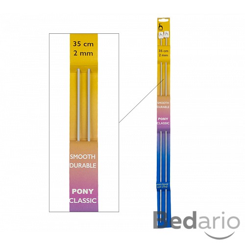 Jehlice dlouhé - 2 mm / 35 cm délka