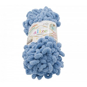 Příze PUFFY - 100g / 9 m - Modrošedá