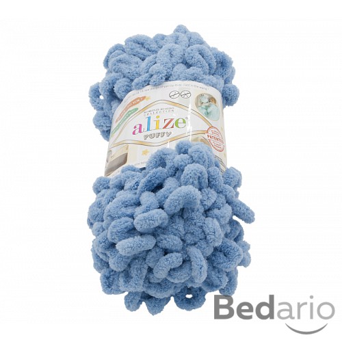 Příze PUFFY - 100g / 9 m - Modrošedá