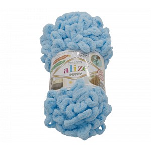 Příze PUFFY - 100g / 9 m - Modrá