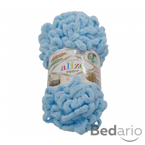 Příze PUFFY - 100g / 9 m - Modrá