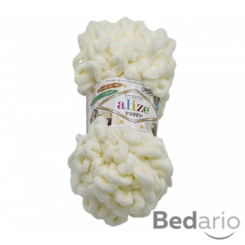 Příze PUFFY - 100g / 9 m - Smetanová