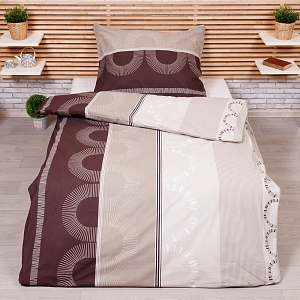 Prodloužené bavlněné povlečení 140x220+70x90 Machiato