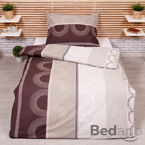 Prodloužené bavlněné povlečení 140x220+70x90 Machiato