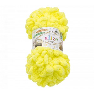 Příze PUFFY - 100g / 9 m - Žlutá