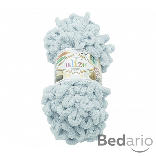 Příze PUFFY - 100g / 9 m - Šedá