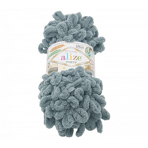 Příze PUFFY - 100g / 9 m - Tmavě šedá