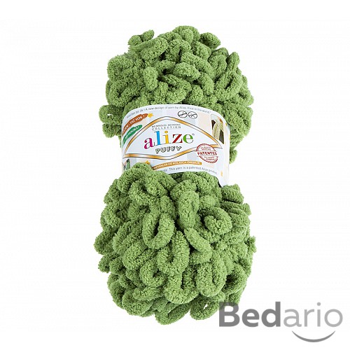 Příze PUFFY - 100g / 9 m - Olivová