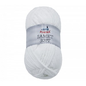 Příze SAMET - 100g / 100 m - Bílá
