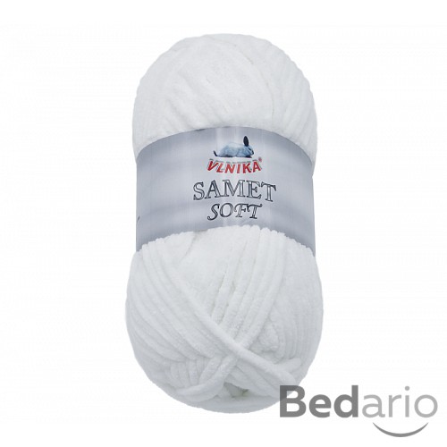 Příze SAMET - 100g / 100 m - Bílá