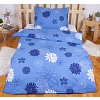 Prodloužené bavlněné povlečení 140x220+70x90 Květinová variace modrá