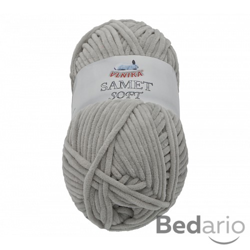 Příze SAMET - 100g / 100 m - Šedá