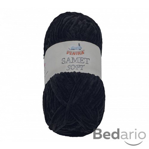 Příze SAMET - 100g / 100 m - Černá