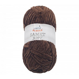 Příze SAMET - 100g / 100 m - Hnědá