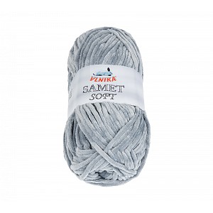 Příze SAMET - 100g / 100 m - Popelavě šedá