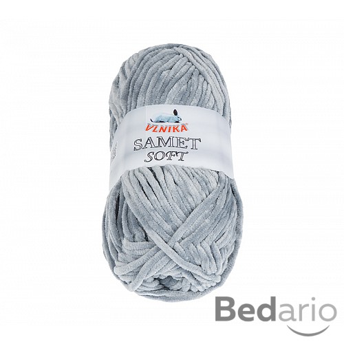 Příze SAMET - 100g / 100 m - Popelavě šedá
