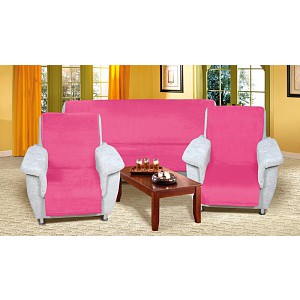 Souprava Korall micro 3+1+1 - 150x200, 65x150 RŮŽOVÁ