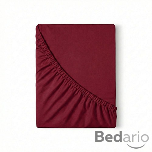 Jersey prostěradlo s lycrou DeLuxe 220x200 vínové