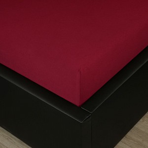Jersey prostěradlo s lycrou DeLuxe 220x200 vínové