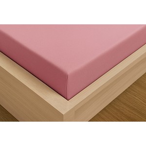 Jersey prostěradlo s lycrou DeLuxe 120x200 světle růžové