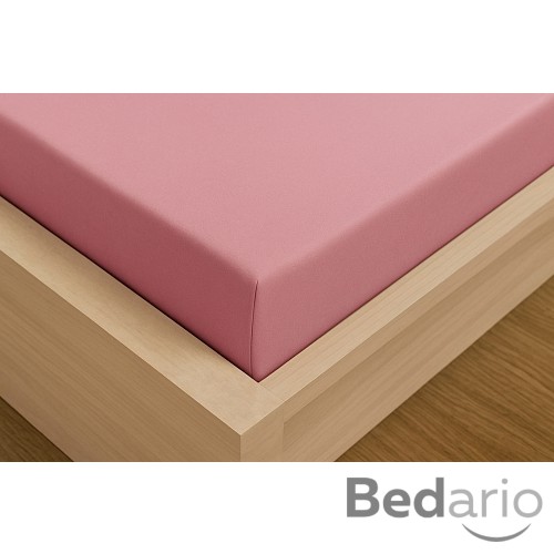Jersey prostěradlo s lycrou DeLuxe 140x200 světle růžové