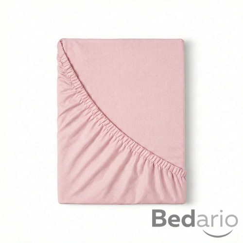 Jersey prostěradlo s lycrou DeLuxe 180x200 světle růžové