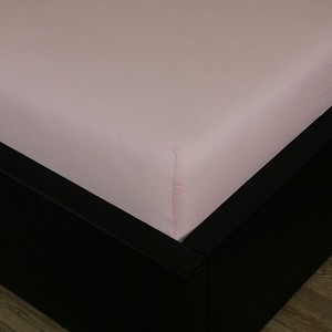 Jersey prostěradlo s lycrou DeLuxe 180x200 světle růžové