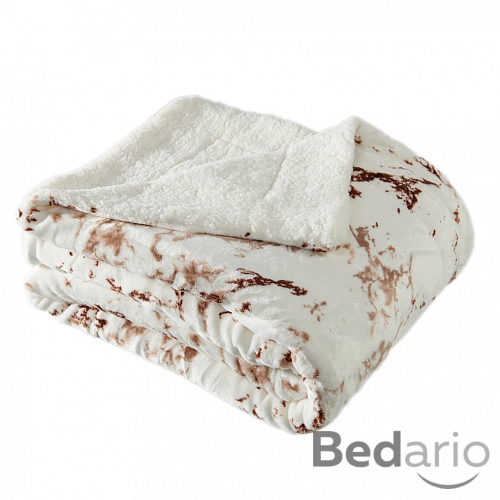 Deka beránek 150x200 - Pictures - Mramor hnědý