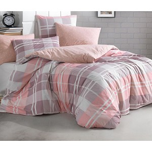 Bavlněné povlečení DELUXE 140x200+70x90 Kouzlo růžové