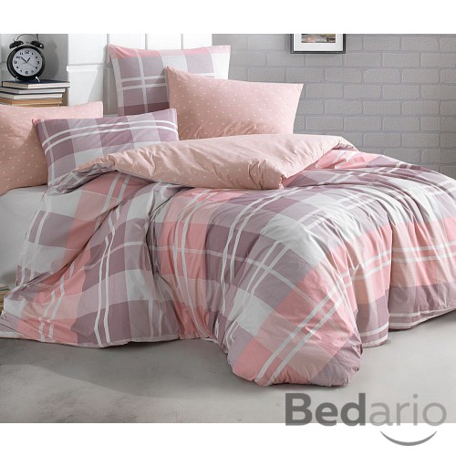 Bavlněné povlečení DELUXE 140x200+70x90 Kouzlo růžové