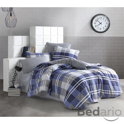 Bavlněné povlečení DELUXE 140x200+70x90 Kouzlo modré