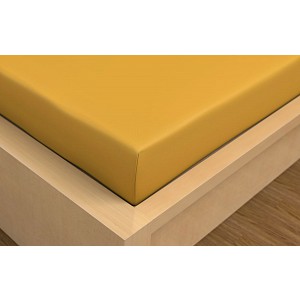 Prostěradlo bavlněné napínací 90x200 Žluté