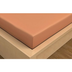 Prostěradlo bavlněné napínací 90x200 Meruňkové