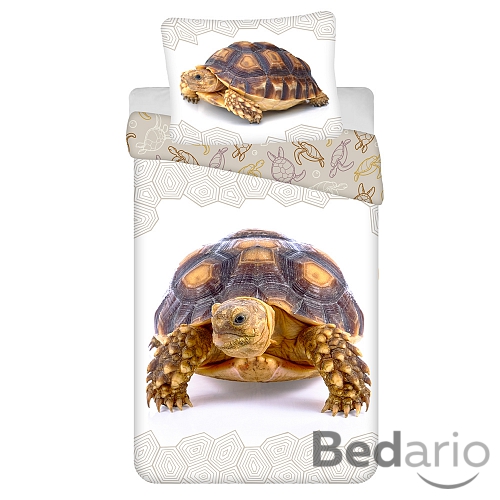Bavlněné povlečení 140x200+70x90 Želva