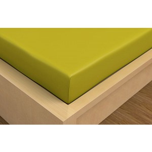 Prostěradlo bavlněné napínací 90x200 Světle zelené