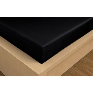 Prostěradlo bavlněné napínací 90x200 Černé