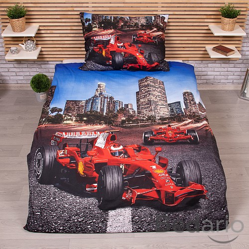 3D povlečení 140x200+70x90 Formule