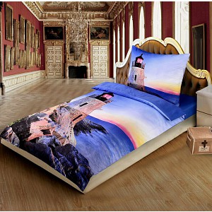 3D povlečení 140x200+70x90 Maják