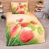 3D povlečení 140x200+70x90 Tulipány