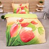 3D povlečení 140x200+70x90 Tulipány