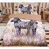 3D povlečení 140x200+70x90 Zebry