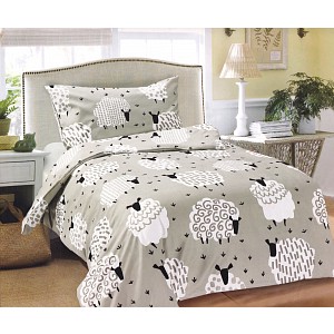 Povlečení 140x200+70x90 Sheep