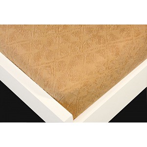Žakárové prostěradlo 160x200 Premium - Béžová
