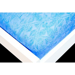 Žakárové prostěradlo 160x200 Premium - Modrá