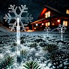 Solight LED zahradní osvětlení, sněhové vločky, 5ks, 15x LED, zapichovací, 3xAA