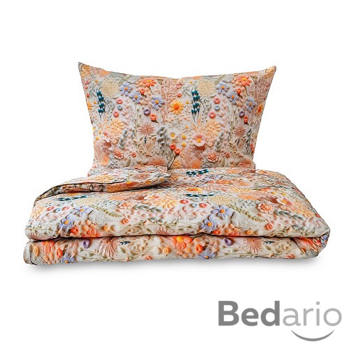 Francouzské 5D bavlněné povlečení 240x220+2x70x90 Polní kvítí